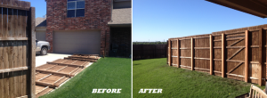 Fence Repair Before & After (1)