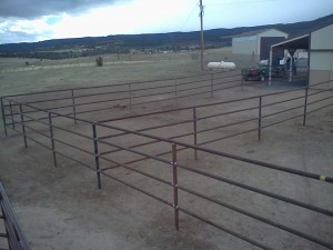 pipe fence - farm fencing